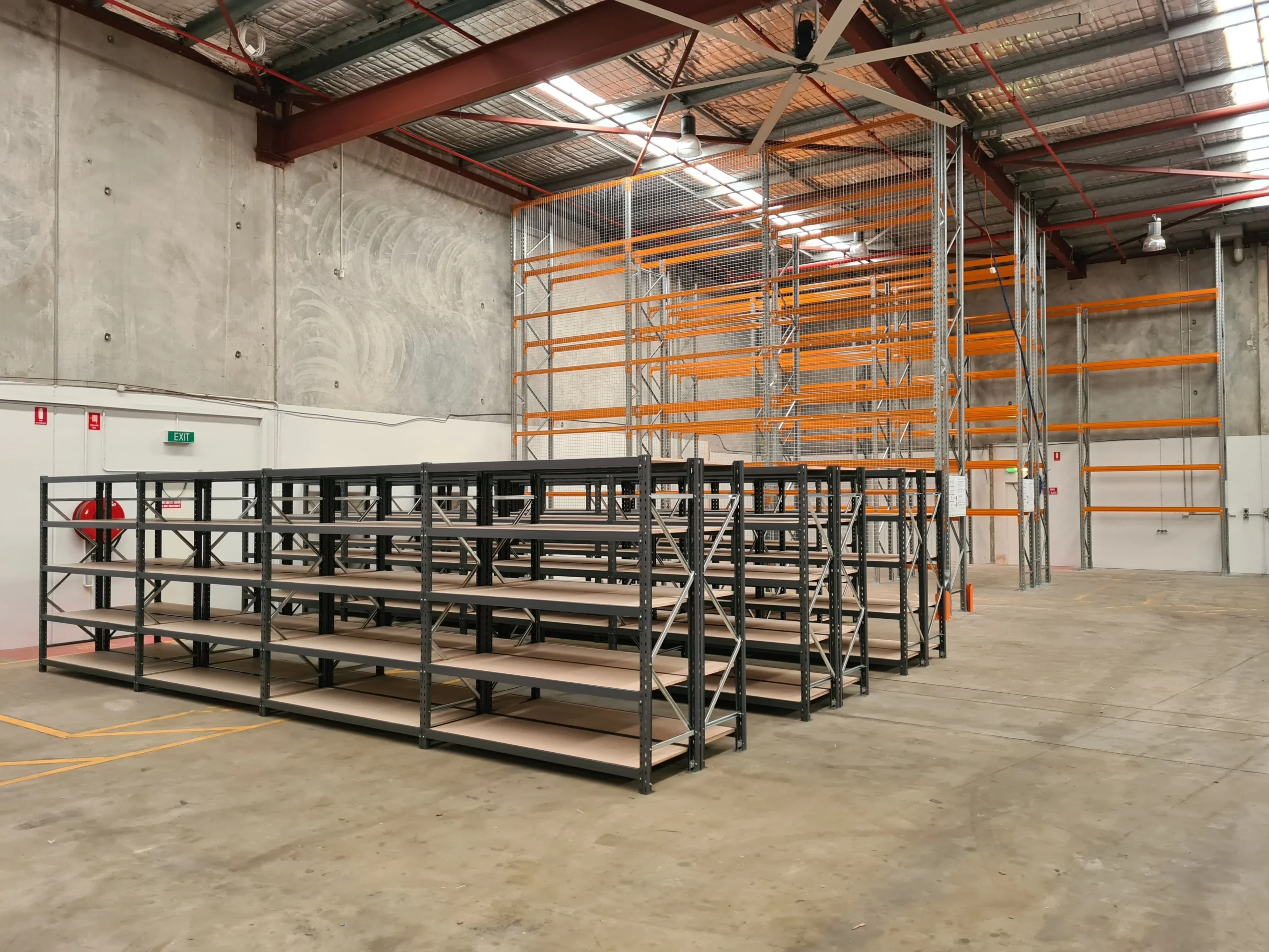 Cannan Industries Longspan shelving warehouse